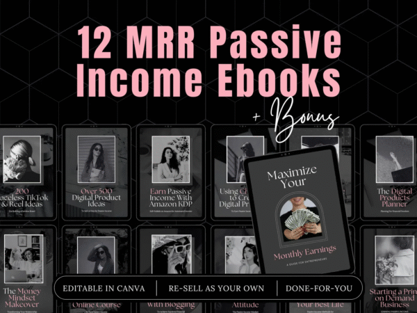 Passive Income eBook Bundle | MRR & PLR Resell Right