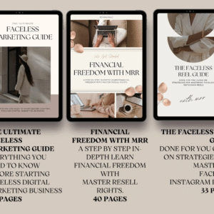22 Faceless Digital Marketing Products & Templates