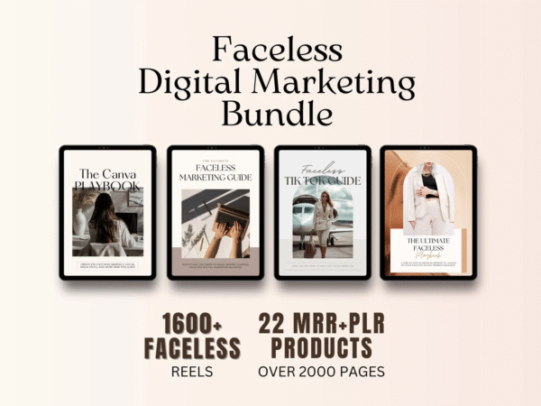 22 Faceless Digital Marketing Products & Templates - Image 3