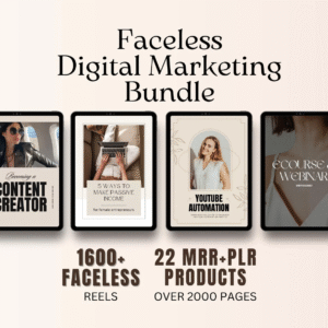 22 Faceless Digital Marketing Products & Templates