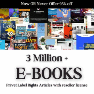 3 Million+ eBooks with Reseller Rights + 3 Million PLR Articles Bonus