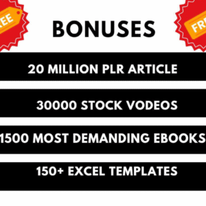 3 Million+ eBooks with Reseller Rights + 3 Million PLR Articles Bonus
