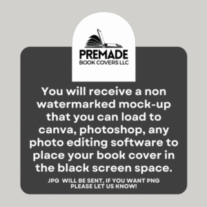 Mystery & Thriller eBook Mockup | Blank iPad Cover Template for Bookstagram & Canva