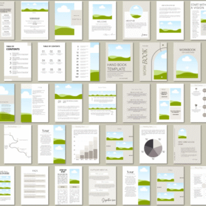 Complete 250-Page Canva Template | eBook, Workbook & Course Creation Made Simple