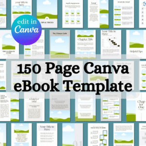 150 Canva eBook Templates | Course Workbook & Guide to Creating eBooks