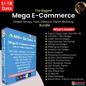 The Ultimate Mega Bundle: E-Commerce, Graphic Design, Video Editing & Digital Marketing
