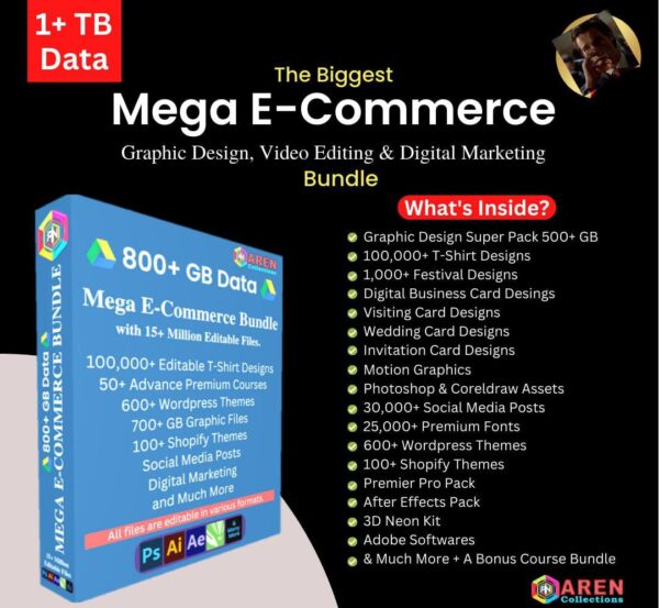 The Ultimate Mega Bundle: E-Commerce, Graphic Design, Video Editing & Digital Marketing