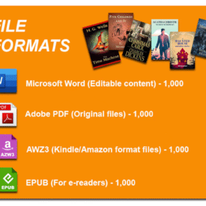 1,000 Timeless Classics & Famous Novels | Digital Collection with PLR | 100% Copyright-Free