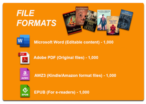 1,000 Timeless Classics & Famous Novels | Digital Collection with PLR | 100% Copyright-Free - Image 2