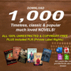 1,000 Timeless Classics & Famous Novels | Digital Collection with PLR | 100% Copyright-Free